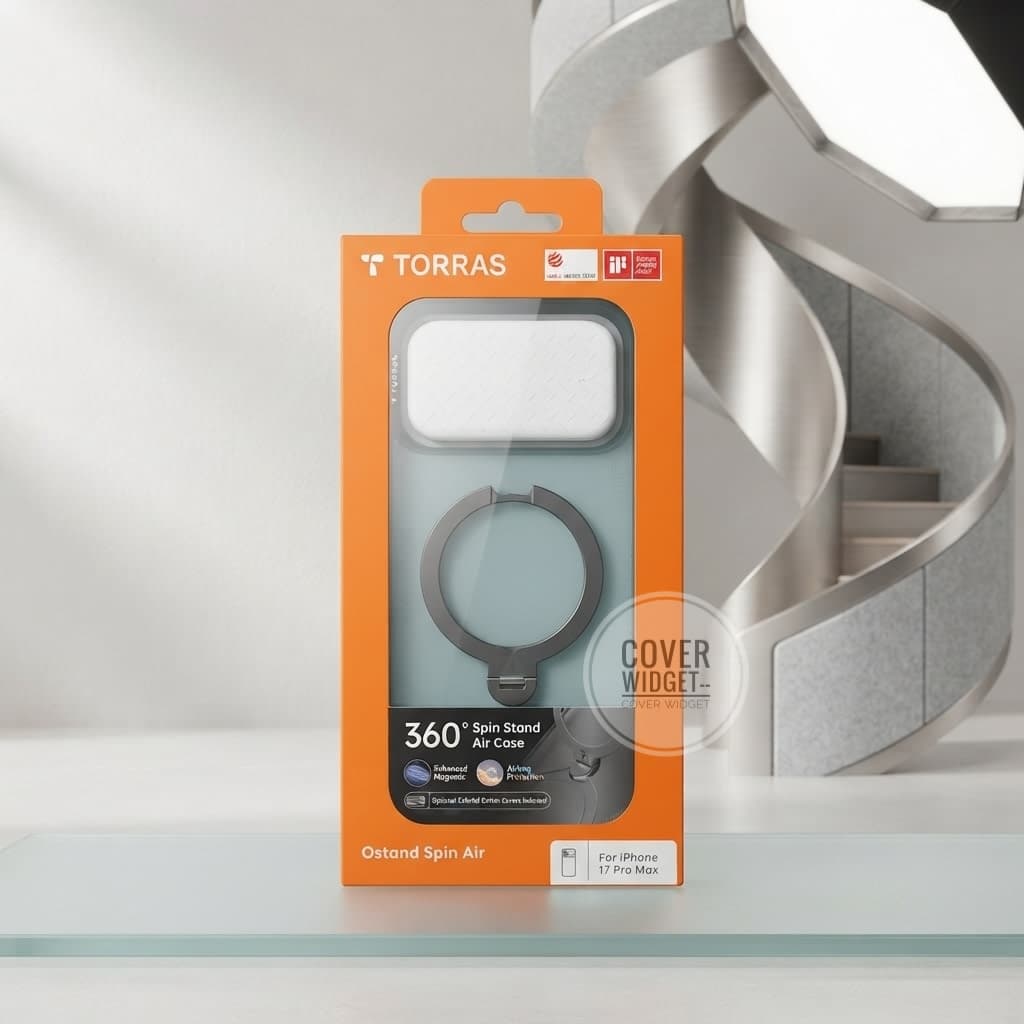 TORRAS 360° Sipn stond Air Kickdtand Maganite Magsafe case For iPhone 17 Pro Max