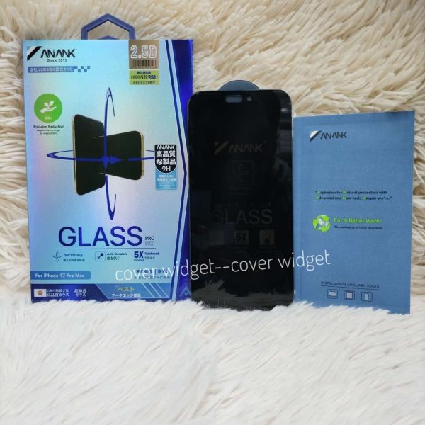 ANANK 360° Full Privacy Tempered Screen Protector for iphone