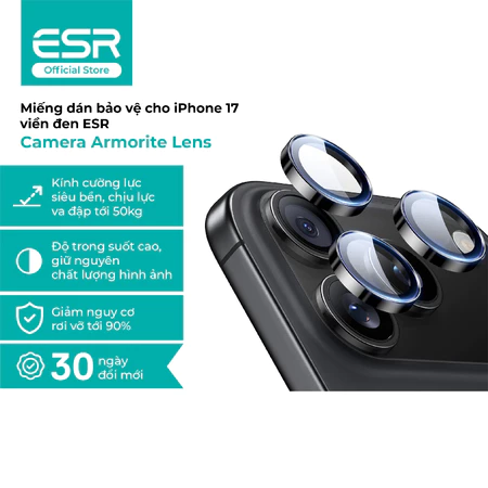 ESR Armorite Camera Lens Protectors iPhone 17 Pro,17 Pro Max