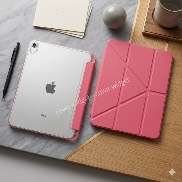 Most popular 10 EVO Crystal TPU magnetic Y fold standing Flip cover for ipad